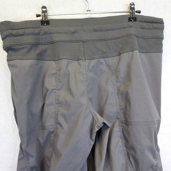 Lululemon Dance Studio Pants Womens Sz 12 Solar Gray Pockets Cinch Ankle - Picture 10 of 16